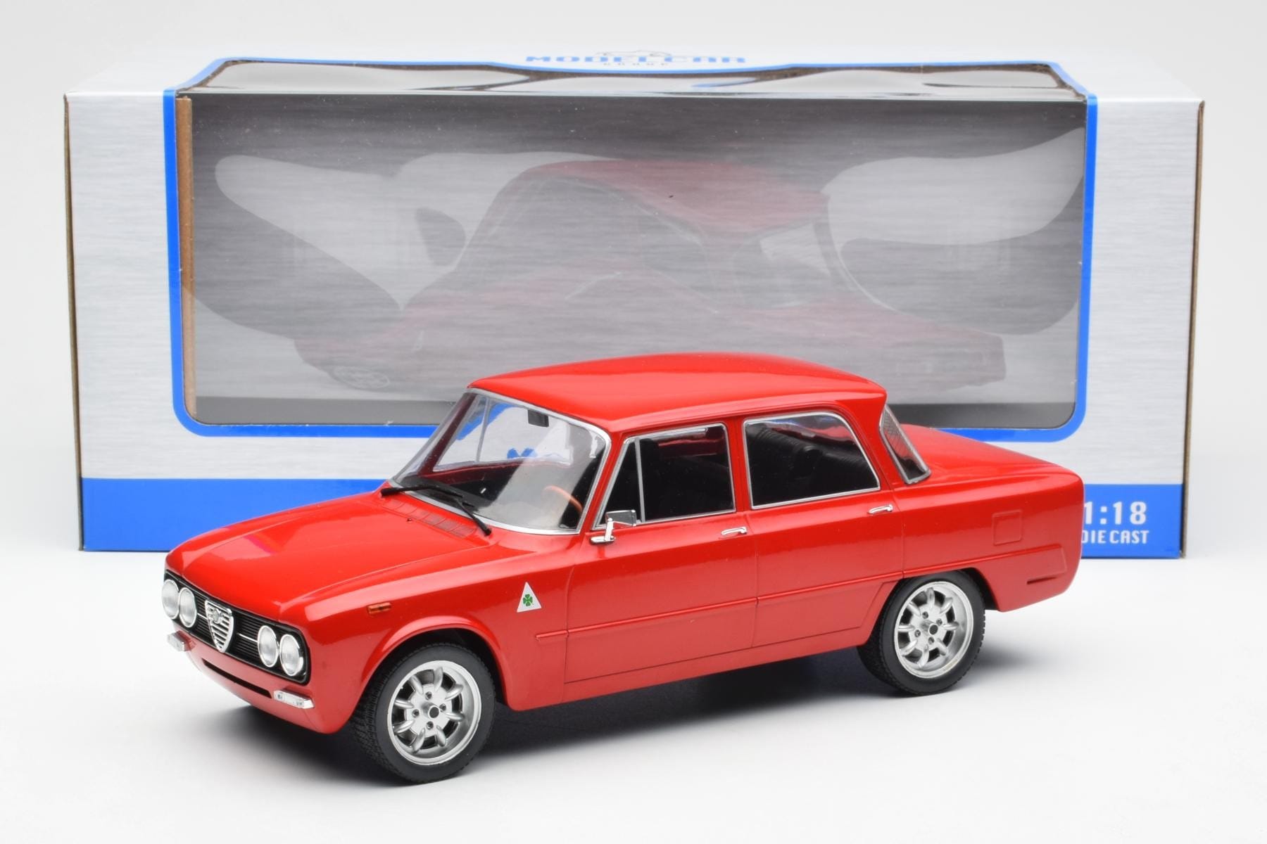 Alfa Romeo Giulia Nuova Super Red Custom Wheels MCG 1:18 MCG18333 Diecast - image 6 of 6