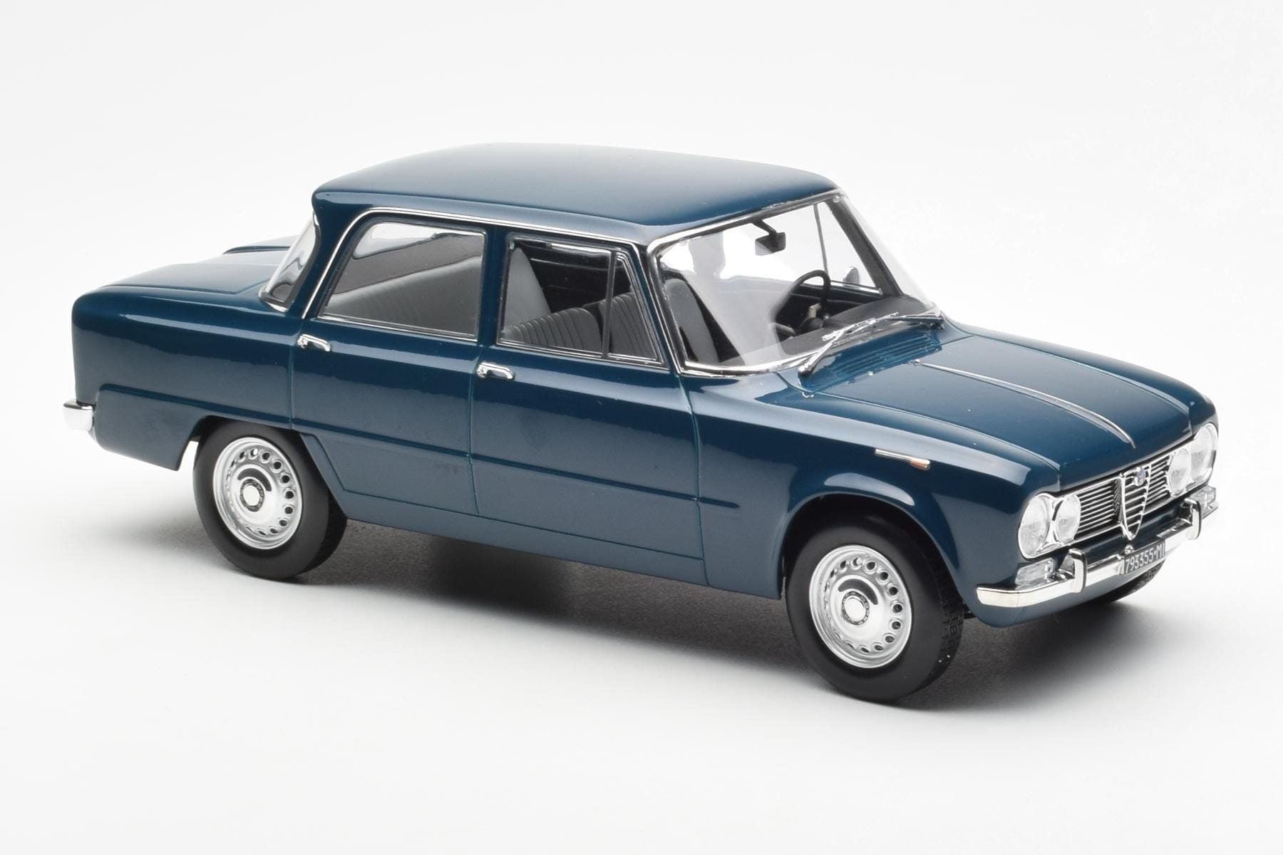 Alfa Romeo Giulia TI Petrol Blue Norev 1:18 187971 Diecast - image 4 of 6