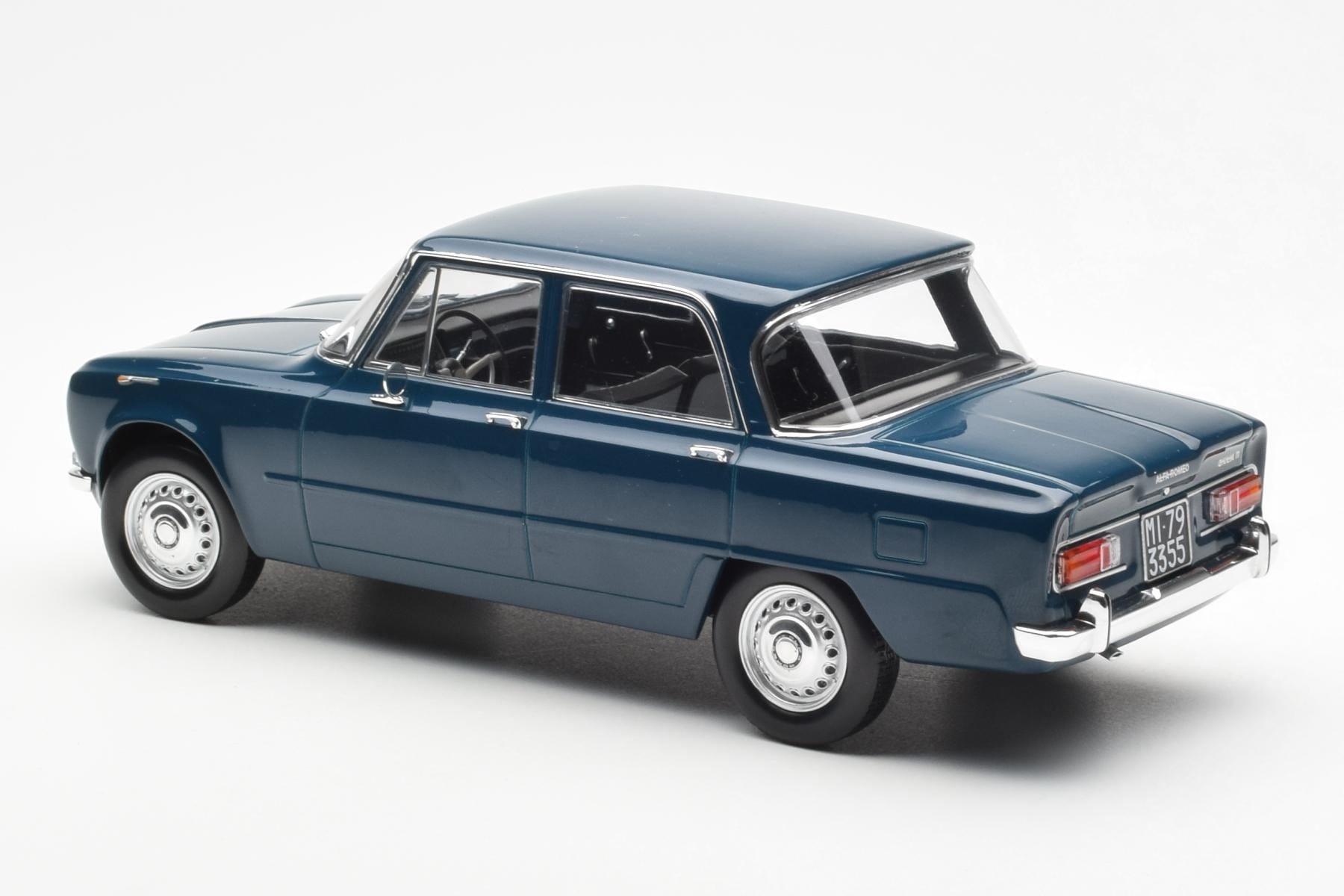 Alfa Romeo Giulia TI Petrol Blue Norev 1:18 187971 Diecast - image 5 of 6