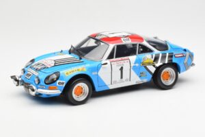 Alpine A110 1600S #1 Nicolas / Vial Winner Tour de Corse 1973 Kyosho 1:18 08485A Diecast