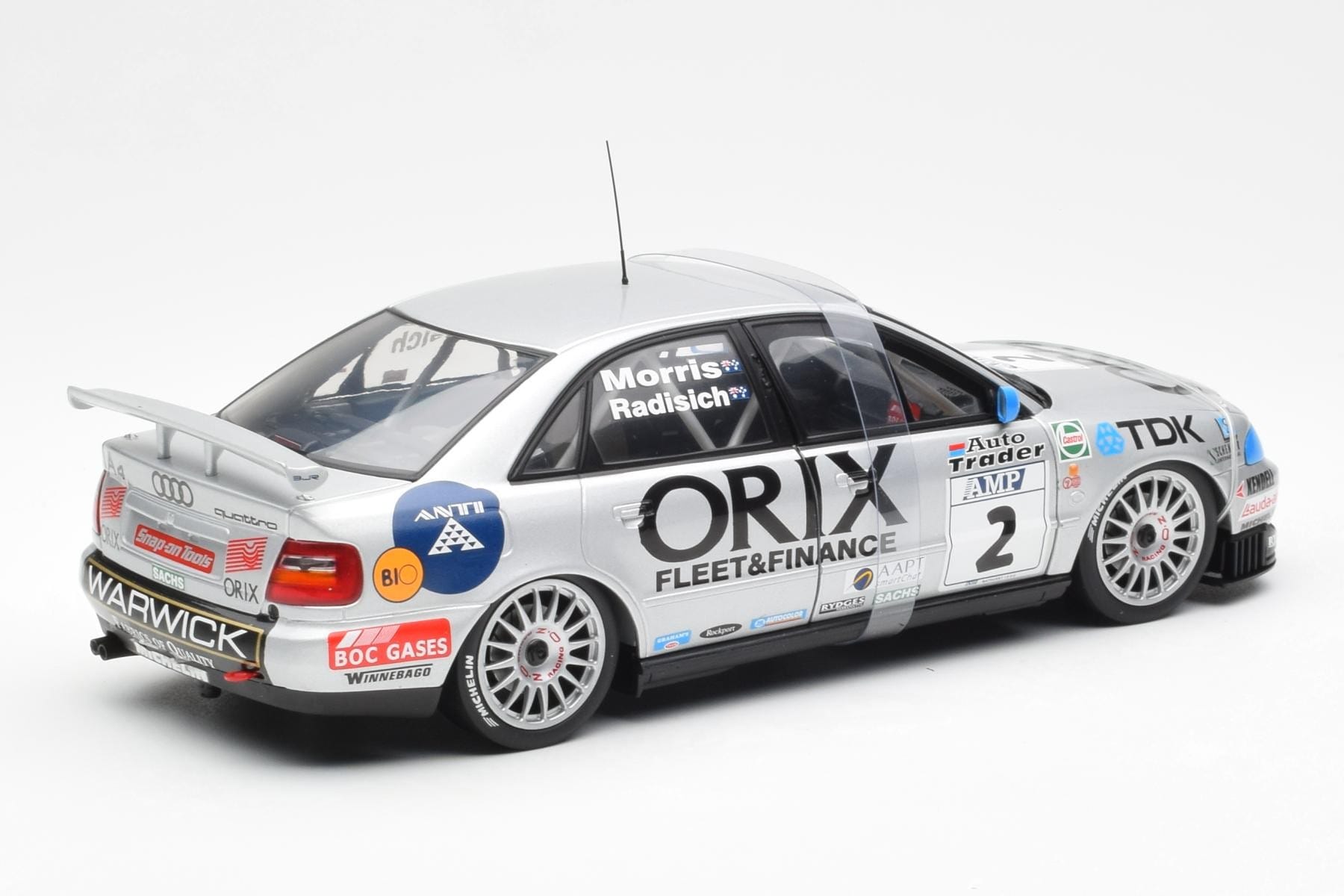 Audi A4 B5 Orix #2 P. Radisch 1998 UT Models 1:18 39872 Diecast - image 2 of 6