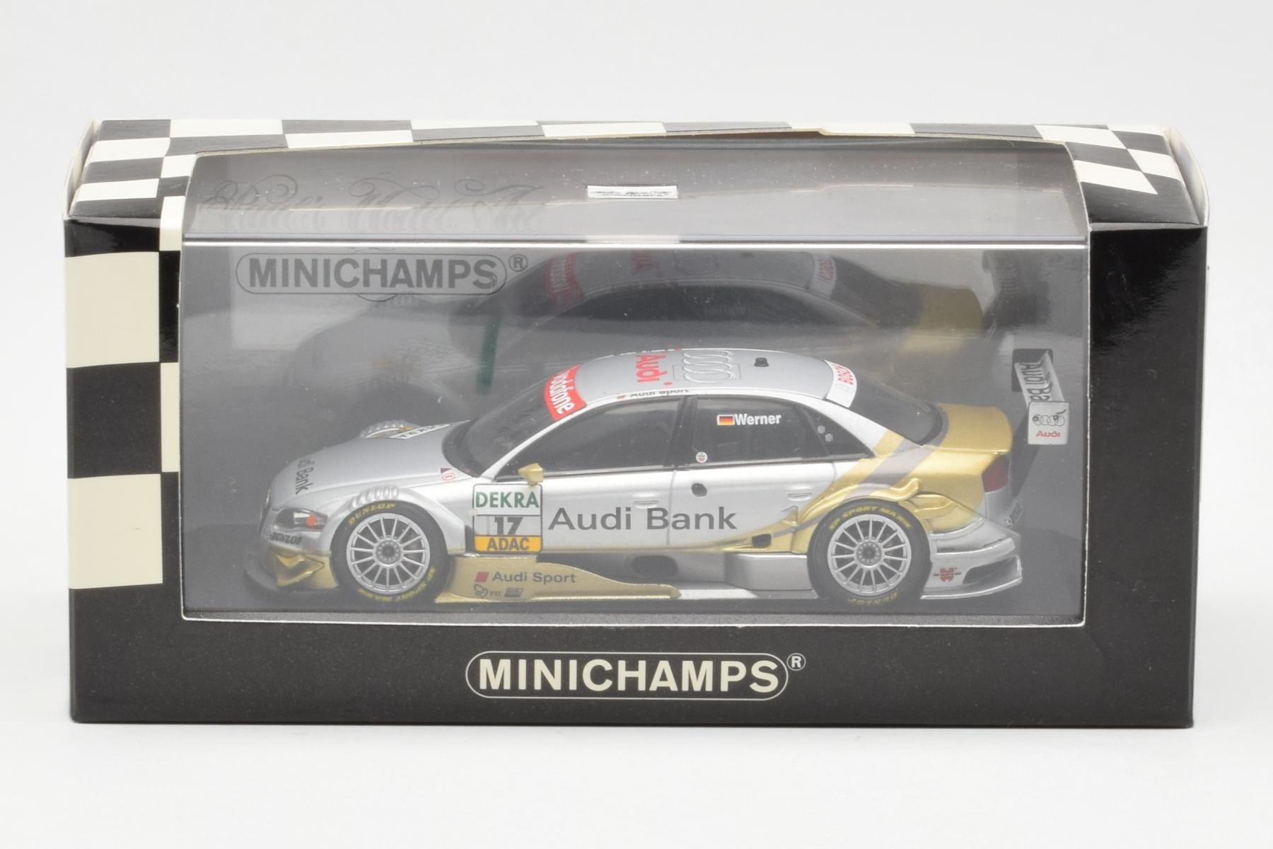 Audi A4 B7 DTM Team Phoenix #17 M. Werner DTM 2007 Minichamps 1:43 400079667 Diecast - image 4 of 4