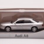 Audi A8 D2 Silver Minichamps 1:43 433013006 Diecast - image 4 of 4