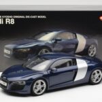 Audi R8 4.2 FSI V8 Blue Kyosho 1:18 09213BL Diecast - image 8 of 8