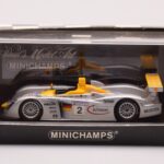 Audi R8 Infineon #2 L. Aiello / R. Capello / Pescatori 2nd Place 24 Hours of Le Mans 2001 Minichamps 1:43 400011202 Diecast - image 4 of 4