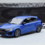 Audi RS3 8Y Sportback Performance Edition Nagaro Blue GT Spirit 1:18 GT884 Resin - image 5 of 5