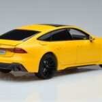 Audi RS7 C8 Sportback Yellow Vossen Rims Limited Edition Kengfai 1:18 VAKF 0335 Diecast - image 3 of 8