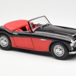 Austin-Healey 3000 Mk I Spider Black Red Kyosho 1:18 08141KR Diecast - image 6 of 8