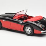 Austin-Healey 3000 Mk I Spider Black Red Kyosho 1:18 08141KR Diecast - image 7 of 8