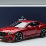 Bentley Continental GT Candy Red Norev 1:18 182788 Diecast - image 7 of 7
