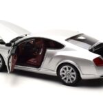 Bentley Continental GT Silver Minichamps 1:18 100139021 Diecast - image 5 of 8
