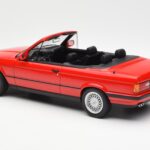 BMW 318i E30 Cabriolet Red Norev 1:18 183210 Diecast - image 5 of 6
