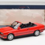 BMW 318i E30 Cabriolet Red Norev 1:18 183210 Diecast - image 6 of 6