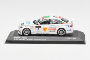 BMW 320si E90 BMW Team Italy Spain #4 A. Zanardi WTCC Brno 3rd Race 2007 Minichamps 1:43 400072604 Diecast