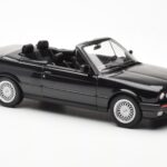 BMW 325i E30 Cabriolet Black Metallic Norev 1:18 183211 Diecast - image 4 of 6