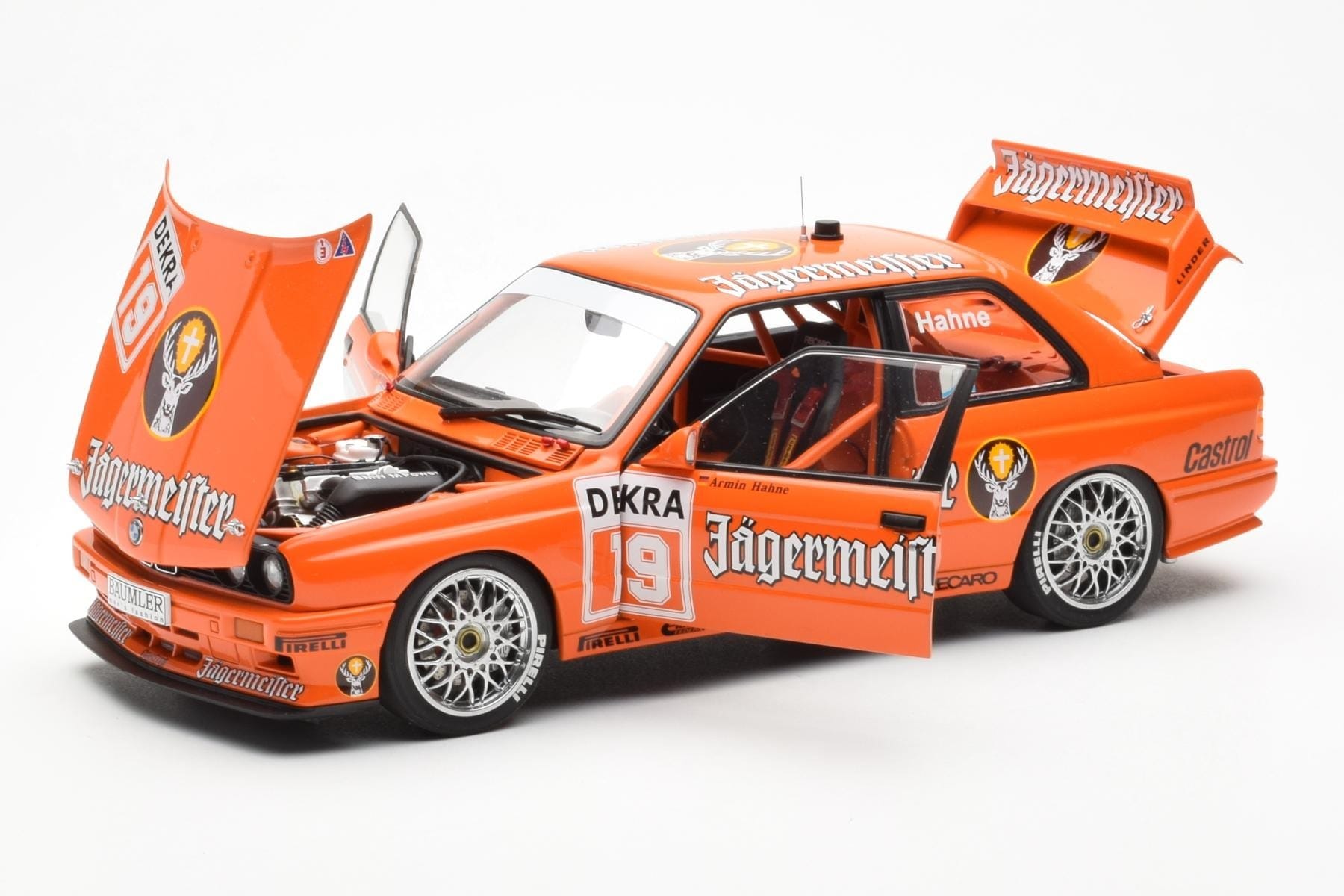BMW M3 E30 #19 A. Hahne Jägermeister DTM 1992 AUTOart 1:18 89248 Diecast - image 2 of 8