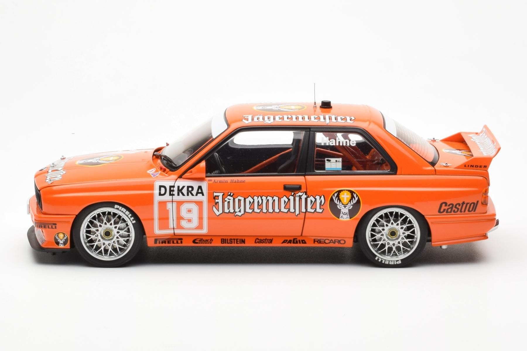 BMW M3 E30 #19 A. Hahne Jägermeister DTM 1992 AUTOart 1:18 89248 Diecast - image 4 of 8