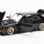 BMW M3 E30 Sport Evolution Black Custom Wheels AUTOart 1:18 70562 Diecast - image 2 of 8