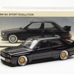 BMW M3 E30 Sport Evolution Black Custom Wheels AUTOart 1:18 70562 Diecast - image 8 of 8