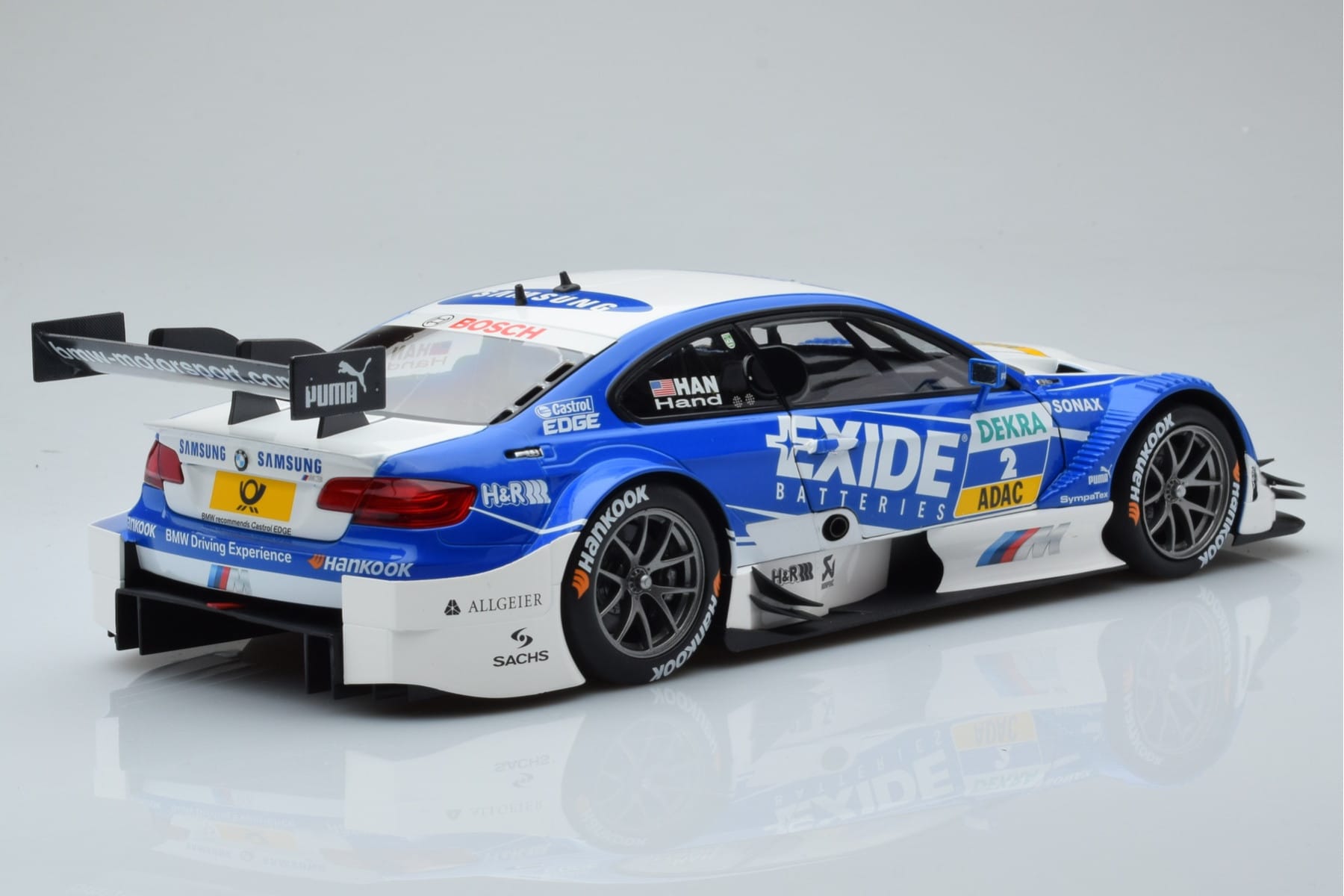 BMW M3 #2 BMW Team RMG A.J. Hand DTM 2012 Minichamps 1:18 100122202 Diecast - image 3 of 8