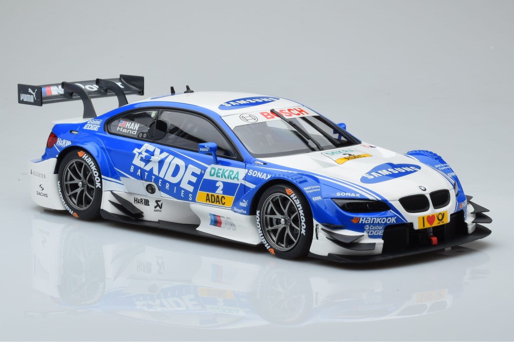BMW M3 #2 BMW Team RMG A.J. Hand DTM 2012 Minichamps 1:18 100122202 Diecast - image 5 of 8