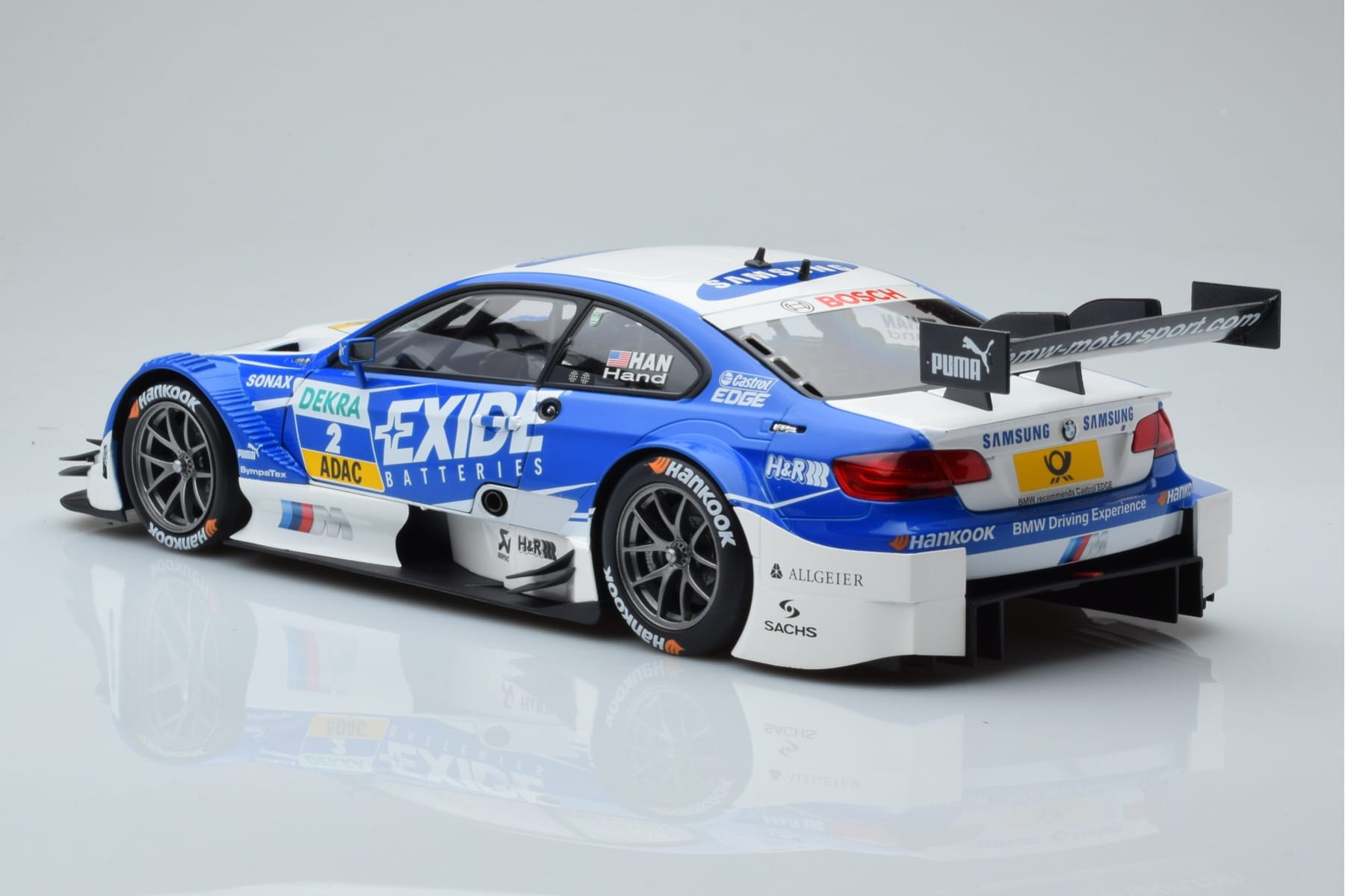 BMW M3 #2 BMW Team RMG A.J. Hand DTM 2012 Minichamps 1:18 100122202 Diecast - image 6 of 8