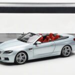 BMW M6 F12 Convertible Silverstone Silver II Paragon 1:18 80432253656 Diecast - image 8 of 8
