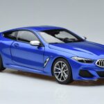 BMW M850i G15 Blue Metallic Norev 1:18 183286 Diecast - image 5 of 7