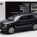 BMW X5 4.4i E53 Dark Blue Kyosho 1:18 08521DB Diecast - image 8 of 8