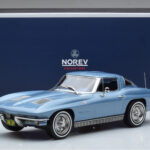 Chevrolet Corvette C2 Sting Ray Blue Norev 1:18 189050 Diecast - image 6 of 6