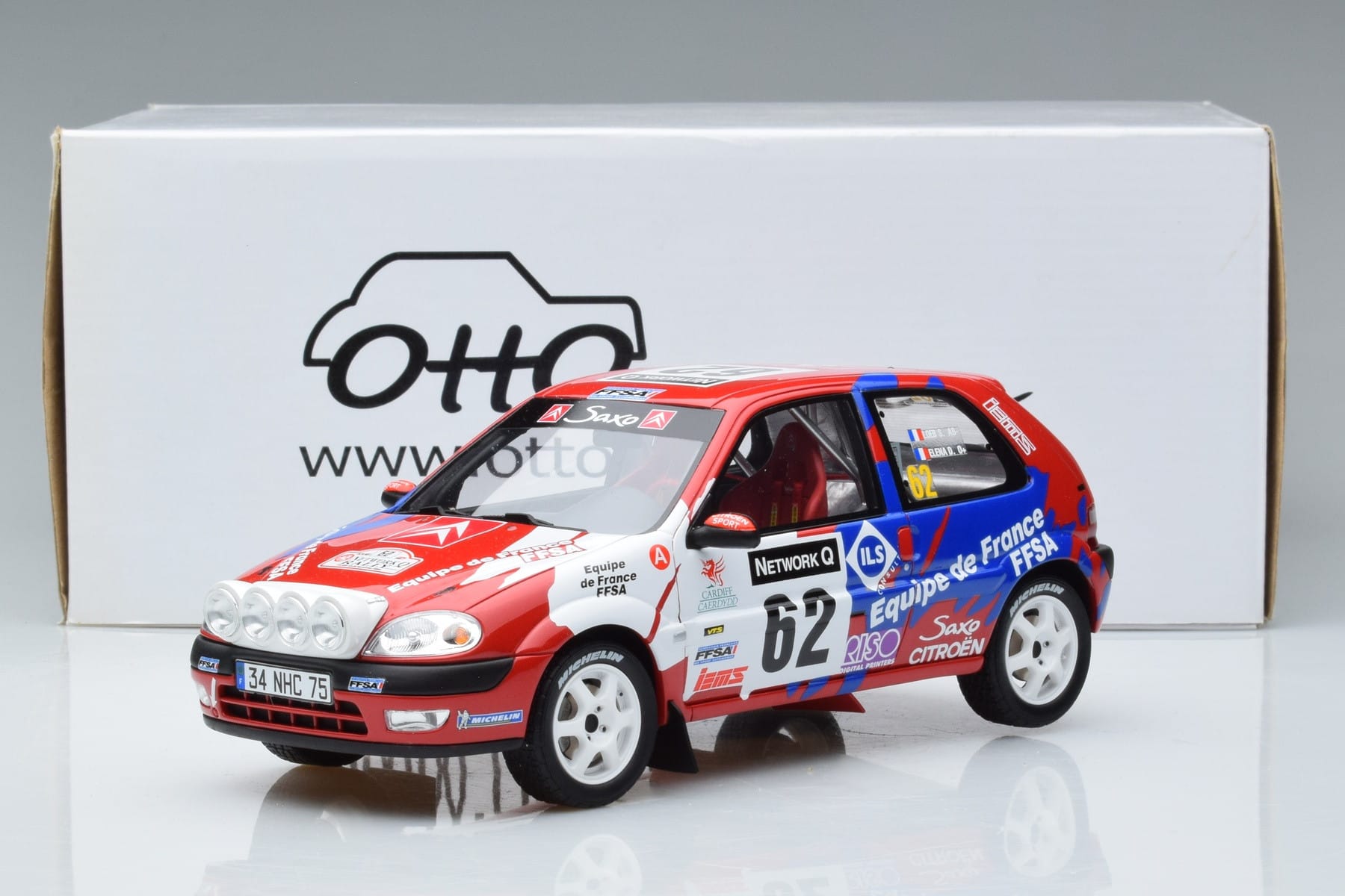 Citroen Saxo VTS Rally RAC 2000 Otto 1:18 OT978 Resin - image 6 of 6