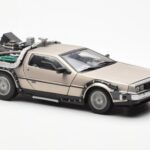 DeLorean DMC-12 Time Machine Back to the Future Silver Sun Star 1:18 2711 Diecast - image 6 of 8