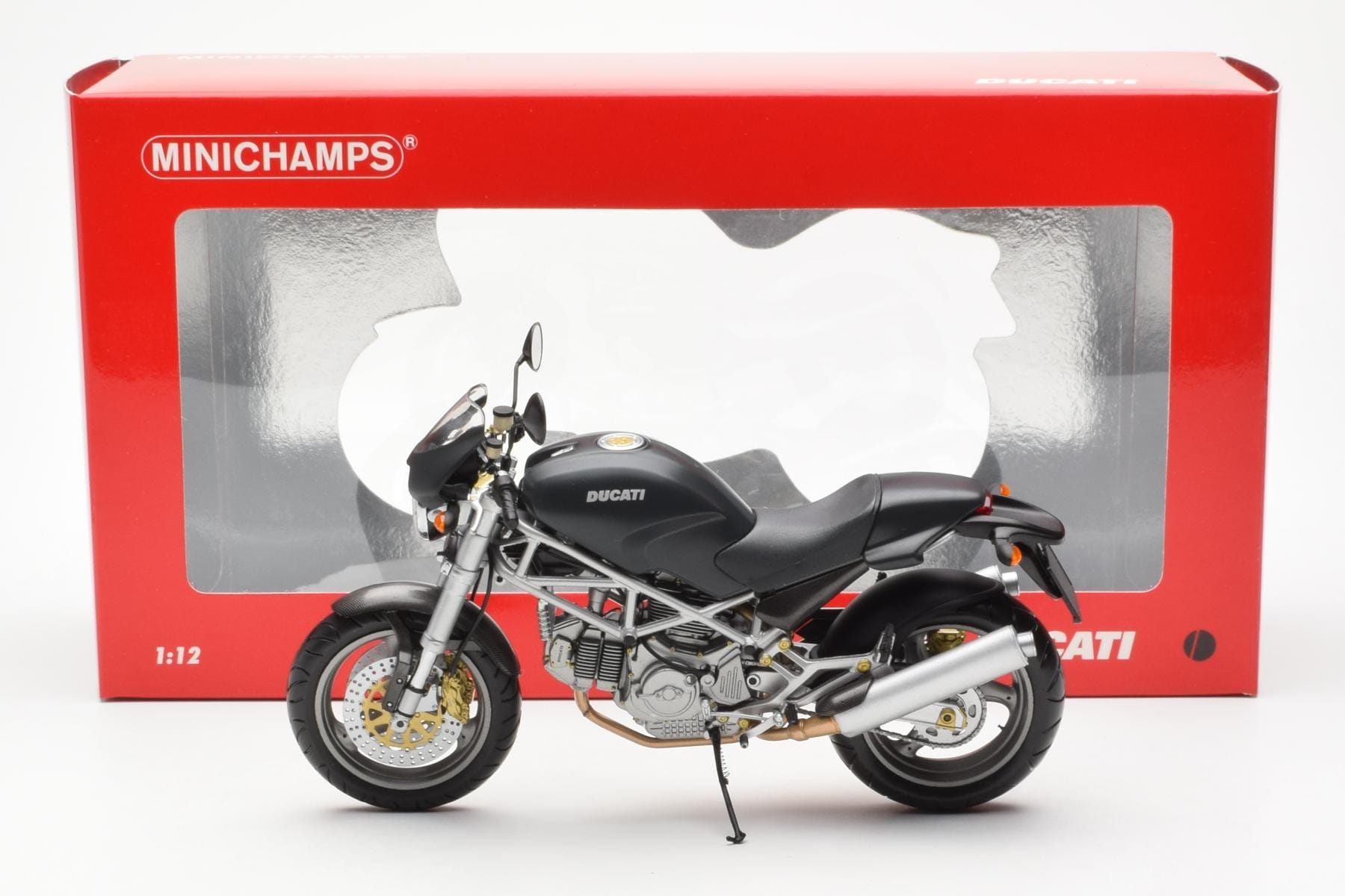 Ducati Monster M900 Black Minichamps 1:12 122120101 Diecast - image 4 of 4