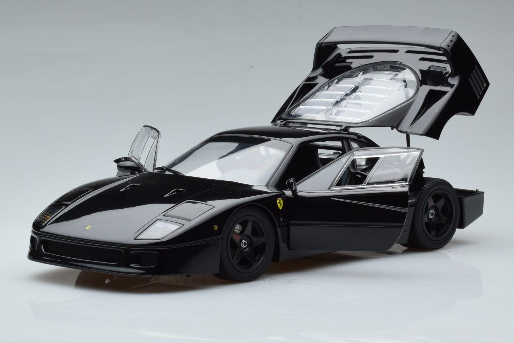 Ferrari F40 Lightweight Black Kyosho 1:18 08412BK Diecast - image 2 of 12