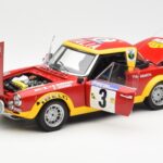 Fiat 124 Abarth #3 Barbasio / Sodano East African Safari Rally 1974 Sun Star 1:18 4952 Diecast - image 2 of 8