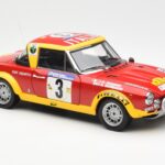 Fiat 124 Abarth #3 Barbasio / Sodano East African Safari Rally 1974 Sun Star 1:18 4952 Diecast - image 6 of 8