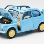 Fiat Nuova 500 Celeste Blue Kyosho 1:18 08966LB Diecast - image 2 of 8