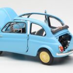 Fiat Nuova 500 Celeste Blue Kyosho 1:18 08966LB Diecast - image 5 of 8