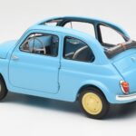 Fiat Nuova 500 Celeste Blue Kyosho 1:18 08966LB Diecast - image 7 of 8
