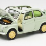 Fiat Nuova 500 Clear Green Kyosho 1:18 08966LG Diecast - image 2 of 8
