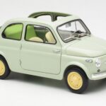 Fiat Nuova 500 Clear Green Kyosho 1:18 08966LG Diecast - image 6 of 8