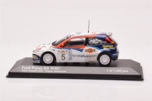 Ford Focus RS WRC #5 C. McRae / N. Grist Rally Acropolis Winner 2002 Minichamps 1:43 430028905 Diecast