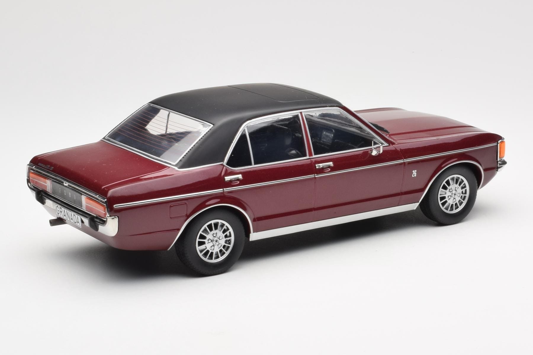 Ford Granada Mk1 Metallic Dark Red Matt Black MCG 1:18 MCG18393 Diecast - image 2 of 6