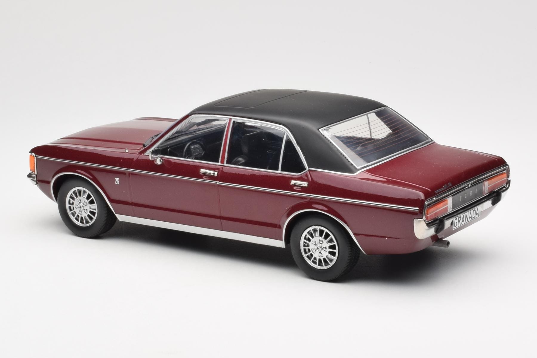 Ford Granada Mk1 Metallic Dark Red Matt Black MCG 1:18 MCG18393 Diecast - image 5 of 6