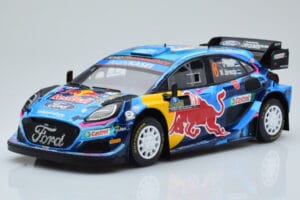 Ford Puma Rally1 WRC #8 O. Tanak / M. Jarveoja Winner Rally Sweden 2023 IXO 1:18 18RMC154A Diecast