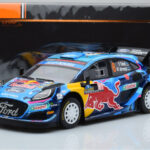 Ford Puma Rally1 WRC #8 O. Tanak / M. Jarveoja Winner Rally Sweden 2023 IXO 1:18 18RMC154A Diecast - image 6 of 6