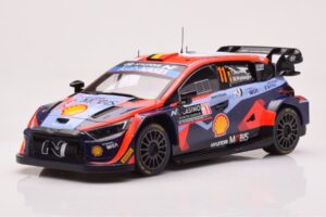 Hyundai i20 N Rally1 #11 T. Neuville / M. Wydaeghe Rally Monte Carlo 2023 IXO 1:18 18RMC153A Diecast
