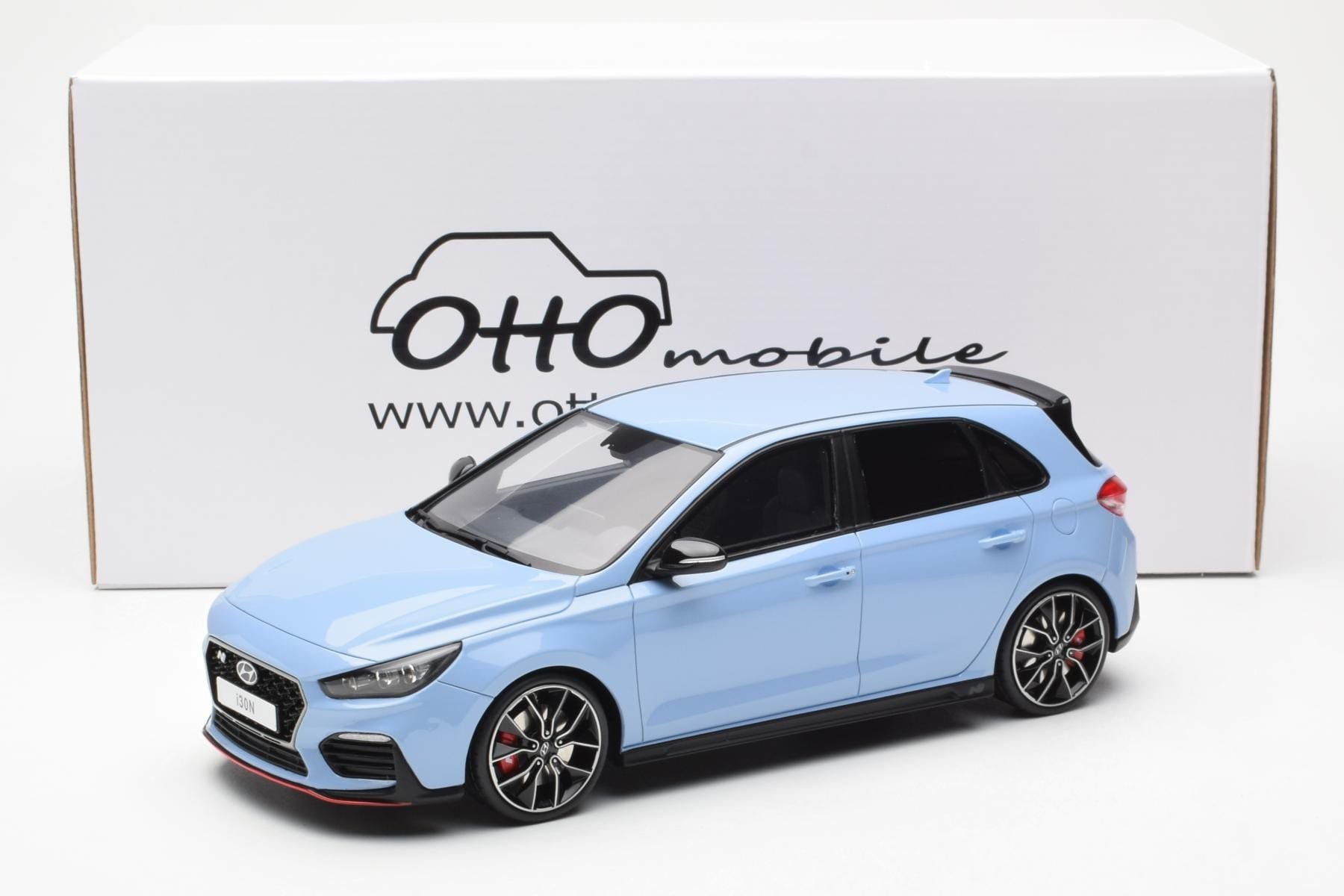 Hyundai i30 N Light Blue Otto 1:18 OT425 Resin - image 6 of 6