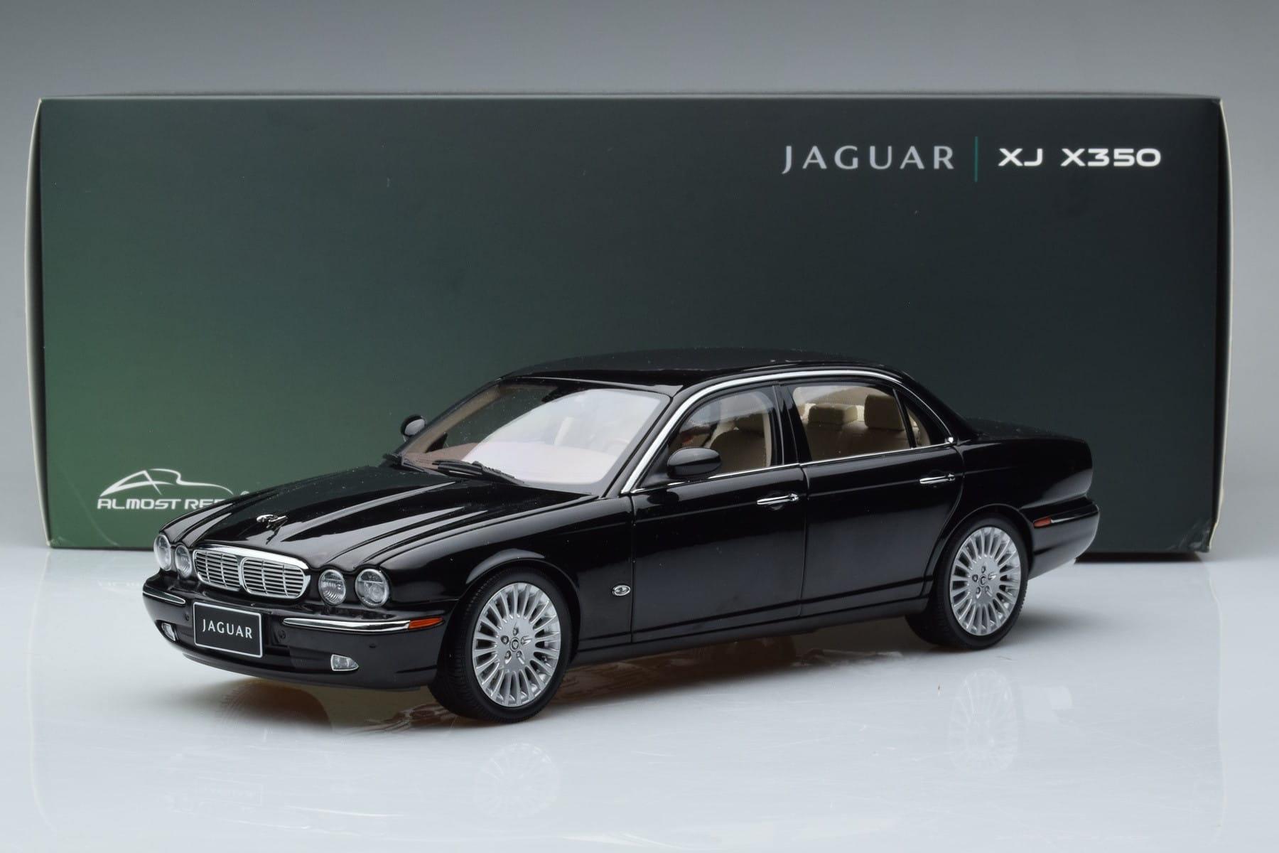 Jaguar XJ6 X350 Ebony Black Almost Real 1:18 810501 Diecast - image 11 of 11