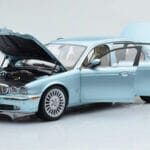 Jaguar XJ6 X350 Seafrost Light Blue Almost Real 1:18 810503 Diecast - image 2 of 11